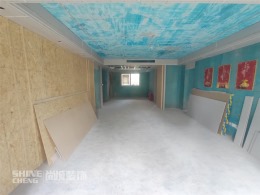 泰安尚城装饰都市森林小区146平户型新中式风格实景工地