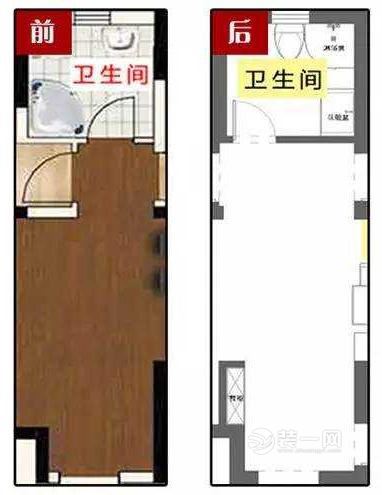 改造入户门正对卫生间门和马桶