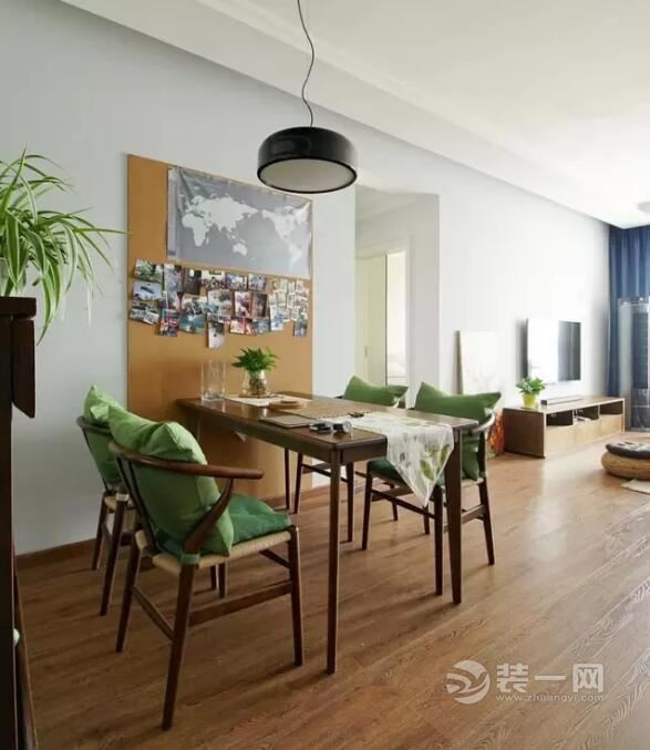 80㎡现代简约两室一厅装修效果图