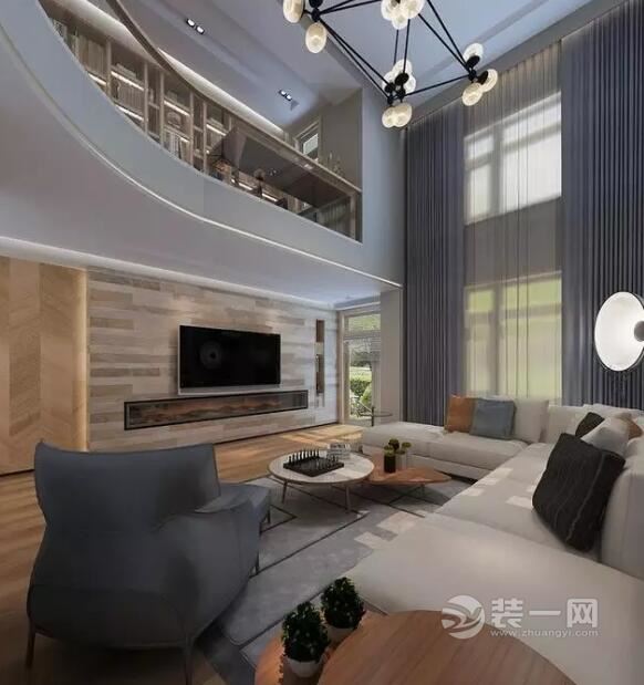 现代风格三室公寓装修效果图